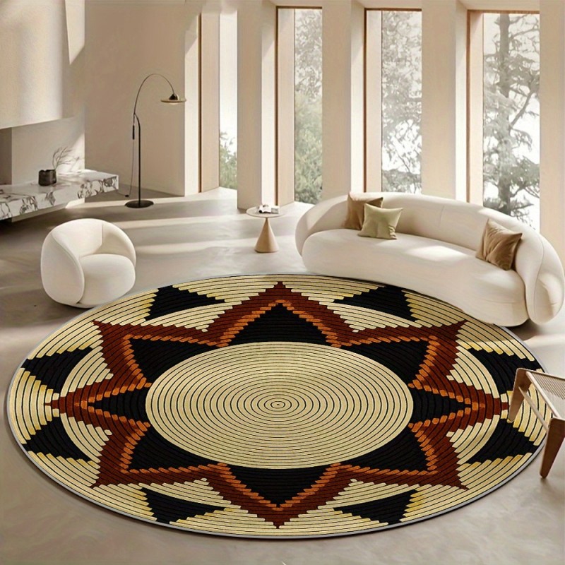 Home Bathroom Trends - Tapis rond motif papillon de la