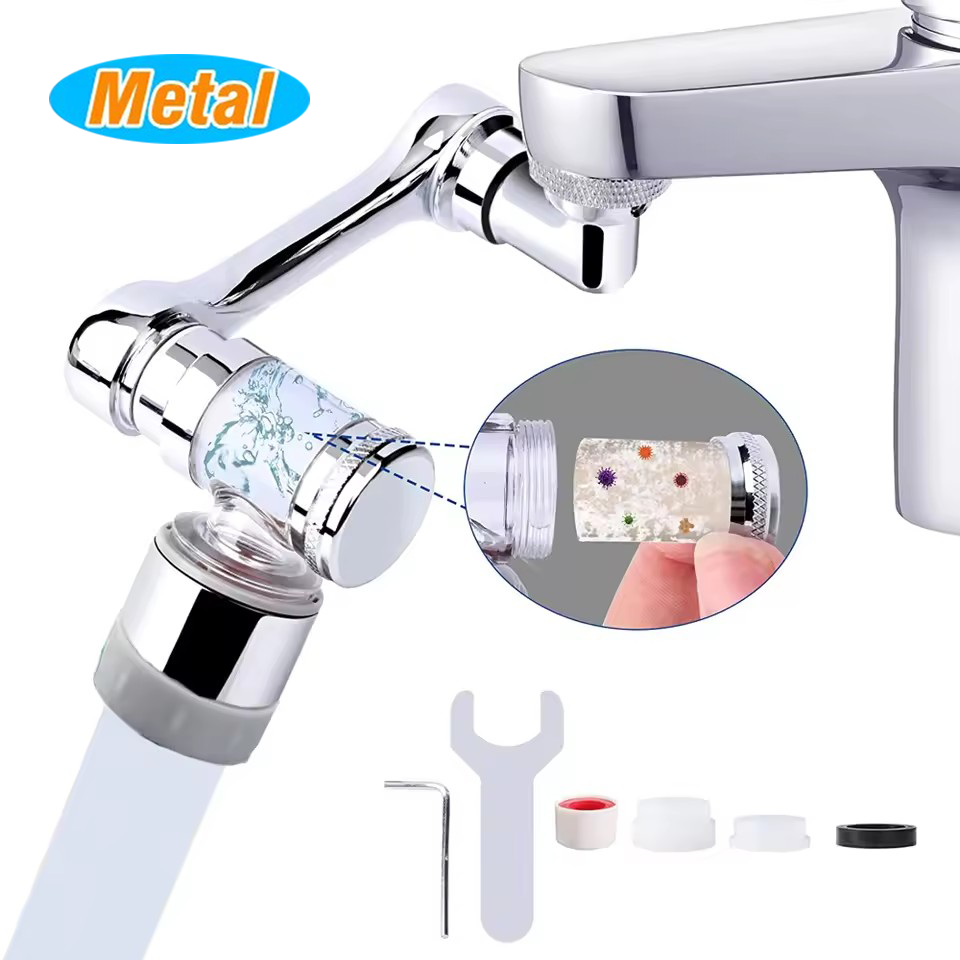 Basin Mixer Tap - Rallonge de robinet universelle en métal
