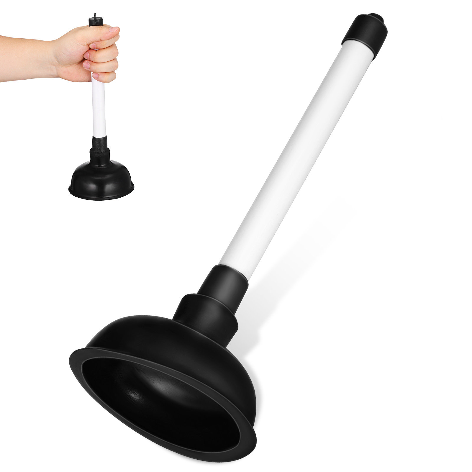 Plunger Toilet - Déboucheur multi-usages pour éviers et canalisations,
