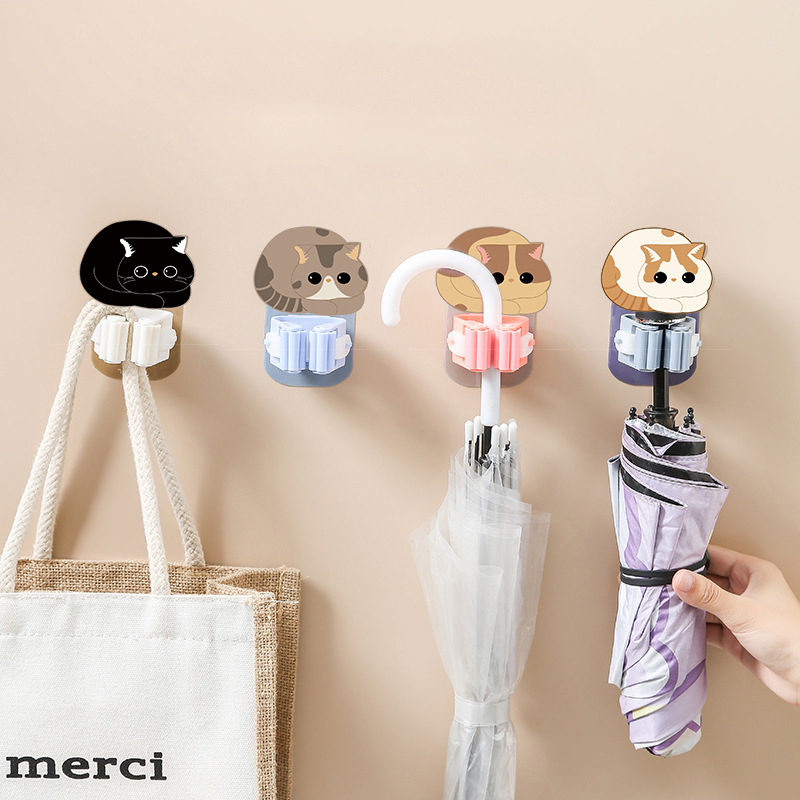 Home Edit Bathroom Storage - Support de balai auto-adhésif mural, support