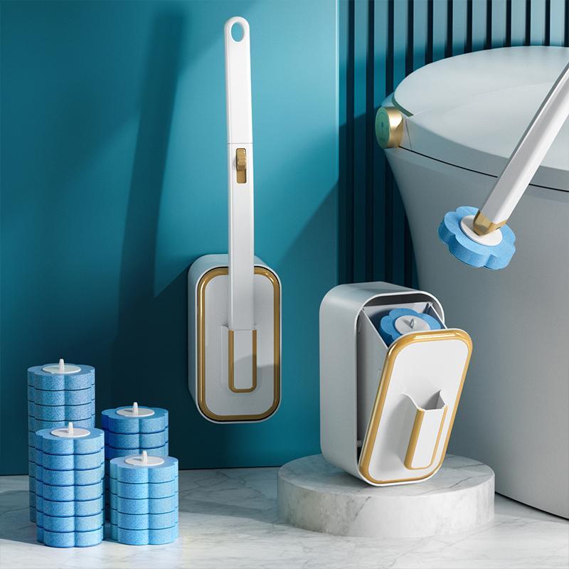 Plunger Toilet - Ensemble brosse WC murale avec support,