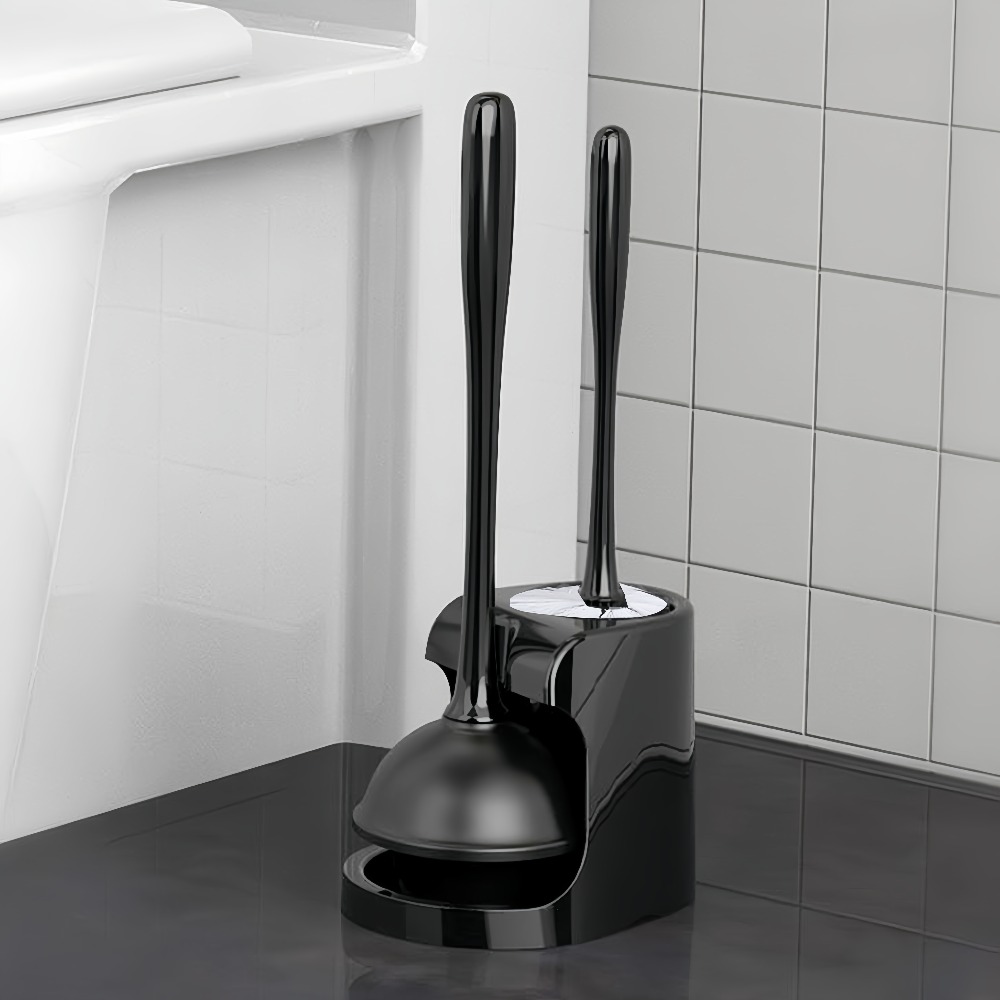 Plunger Toilet - Ensemble brosse et déboucheur pour toilettes