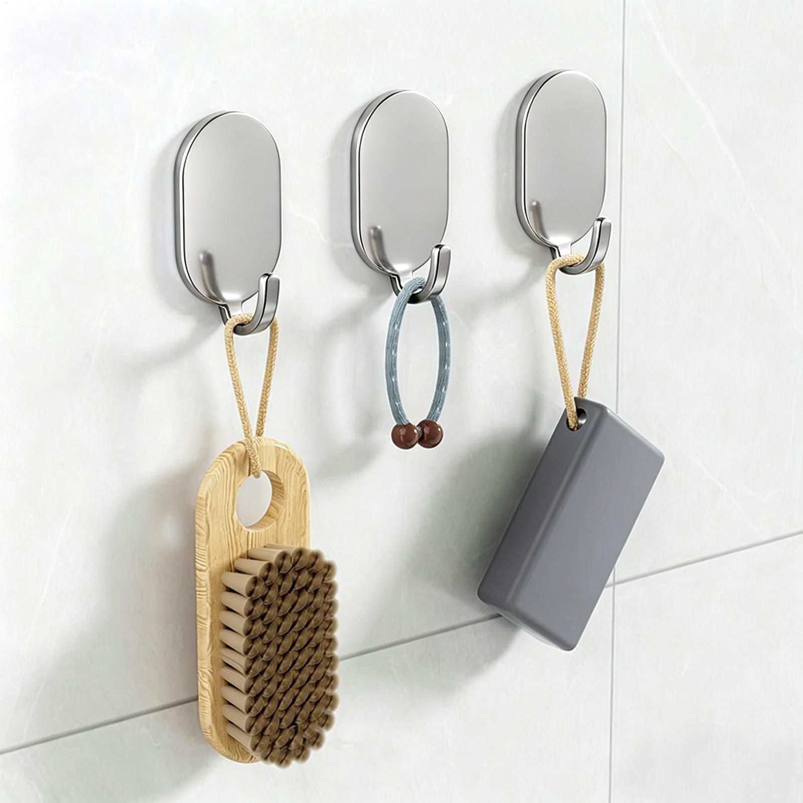 Home Bathroom Organizer - Crochets adhésifs imperméables et résistants, lot